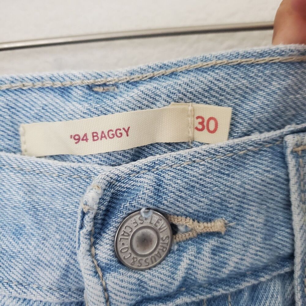 Levi's '94 Baggy Women's Jeans 30 Blue Light Indigo Loose Denim Casual Grunge - Picture 7 of 12
